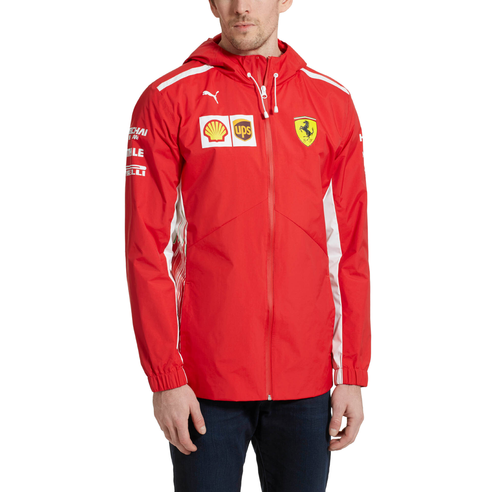 PUMA Scuderia Ferrari Men's Team Jacket Men Woven Jacket Auto | eBay