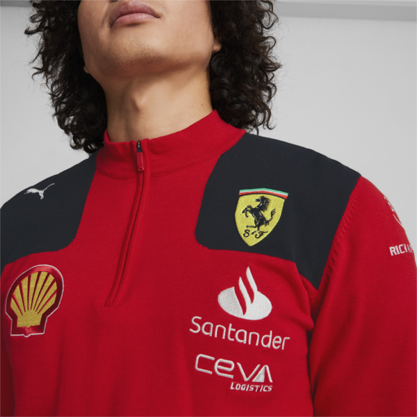 Scuderia Ferrari 2023 Team Replica Sweatshirt, Rosso Corsa, large-ZAF