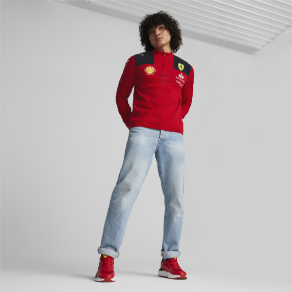 Scuderia Ferrari 2023 Team Replica Sweatshirt, Rosso Corsa, large-ZAF