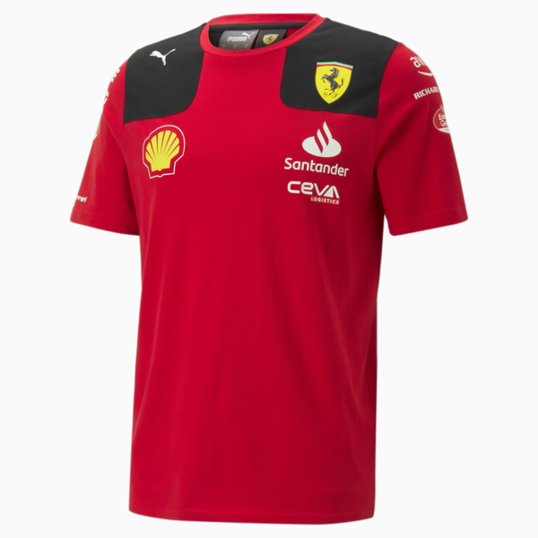 Scuderia Ferrari 2023 Team Replica Carlos Sainz Tee, Rosso Corsa, large-ZAF
