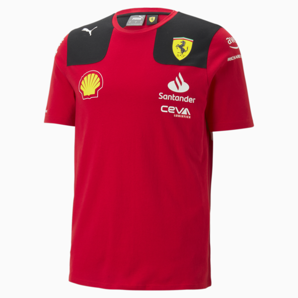 Scuderia Ferrari 2023 Team Replica Charles Leclerc Tee, Rosso Corsa, large-ZAF