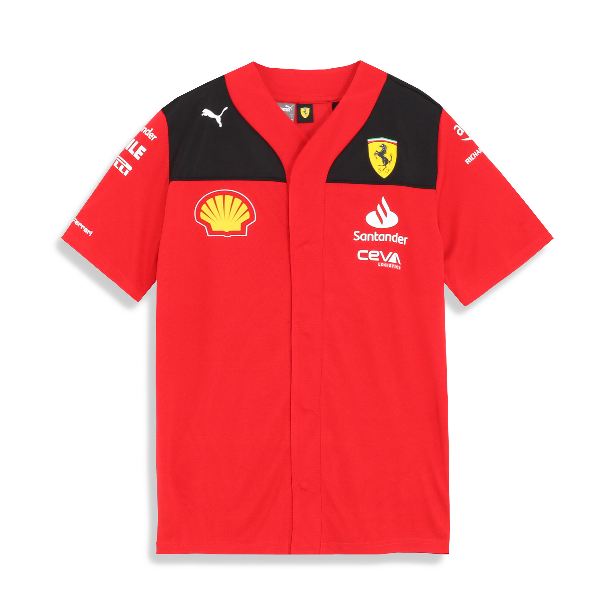 フェラーリPUMAニット赤セーター 仰々しい