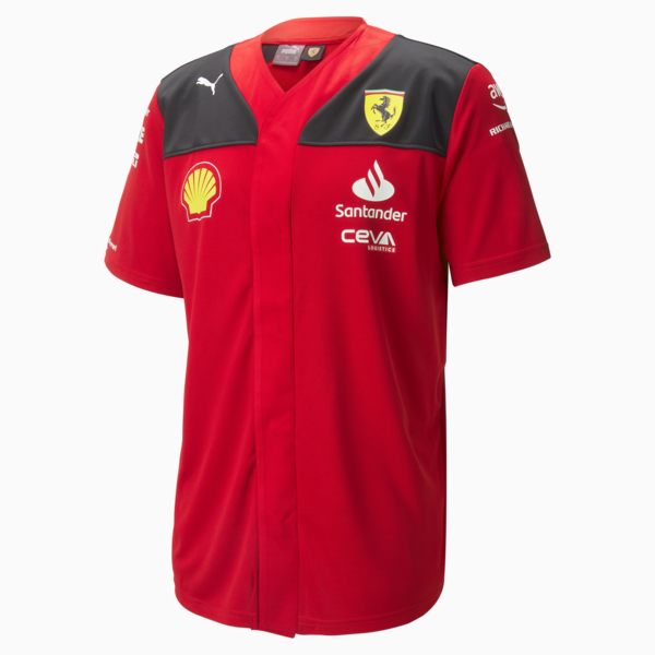 Scuderia Ferrari 2023 Team Replica Baseball Jersey Men, Rosso Corsa, large-ZAF