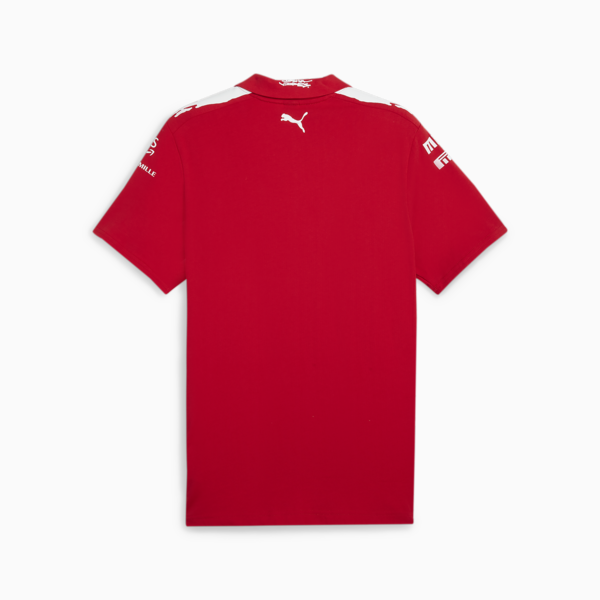 Polo SCUDERIA FERRARI x JOSHUA VIDES Motorsport para hombre, Rosso Corsa, large-MEX