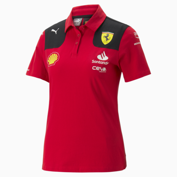 Scuderia Ferrari 2023 Team Replica Polo Women, Rosso Corsa, large-ZAF