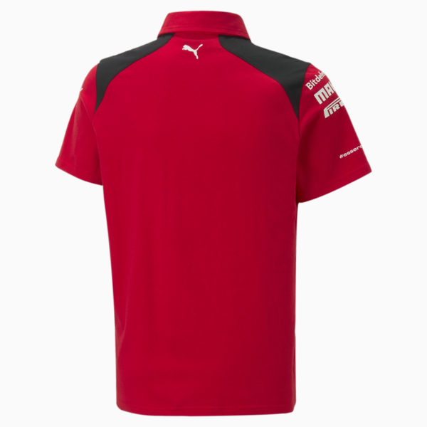 Scuderia Ferrari 2023 Team Replica Polo Youth, Rosso Corsa, large-ZAF
