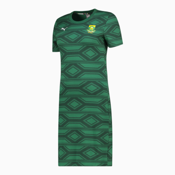United Warrior Fitted Netball Tee Dress Women, Trekking Green, large-ZAF