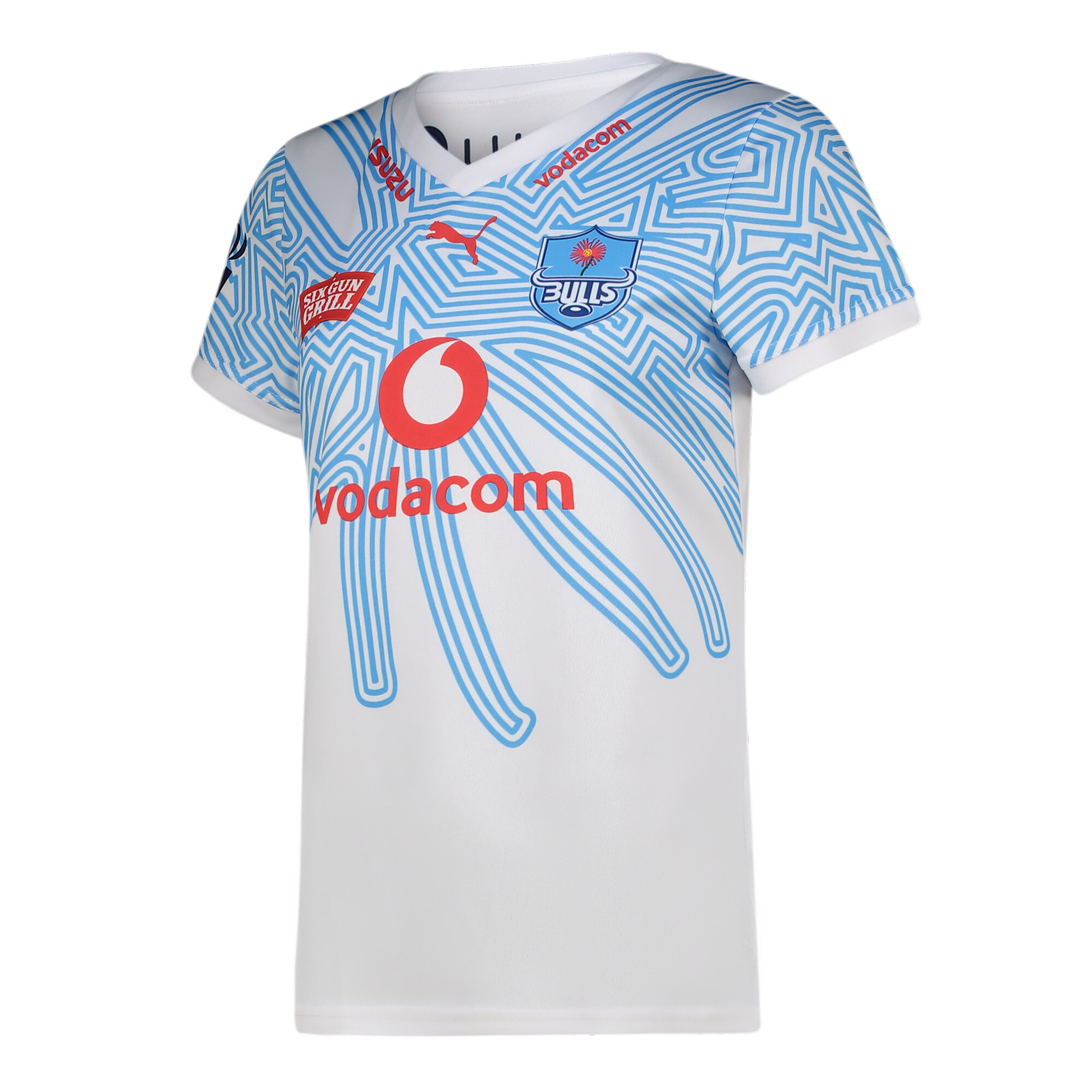 Black and store blue bulls jersey