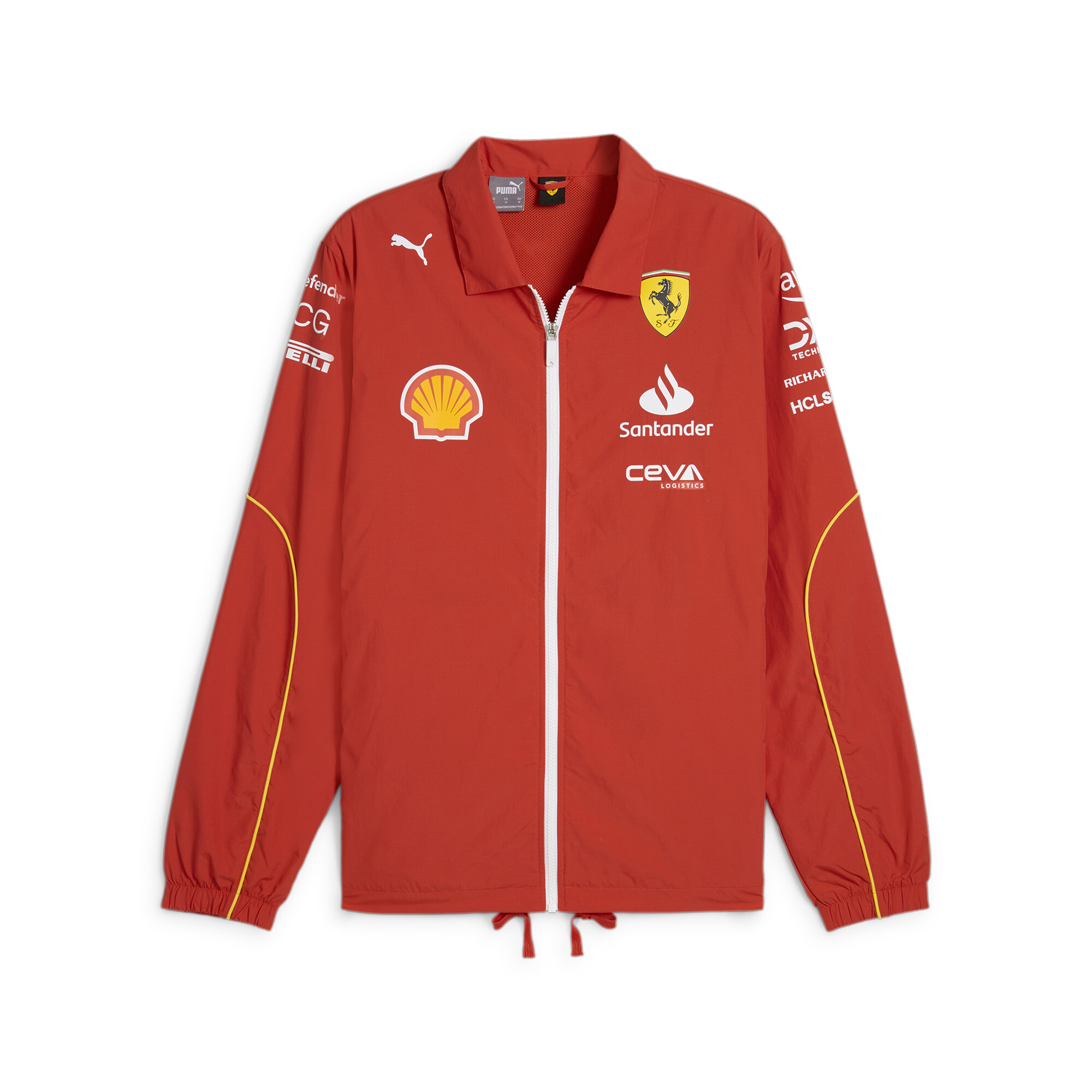 Puma Scuderia Ferrari Team Bomberjacke Herren | Mit Plain | Burnt Red | Größe: M