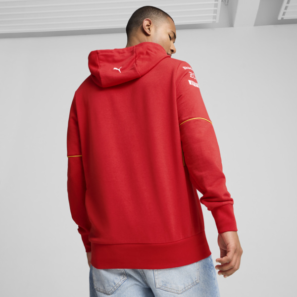 Scuderia Ferrari Team Men's Hoodie, Burnt Red, large-MEX