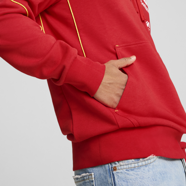 Scuderia Ferrari Team Men's Hoodie, Burnt Red, large-MEX