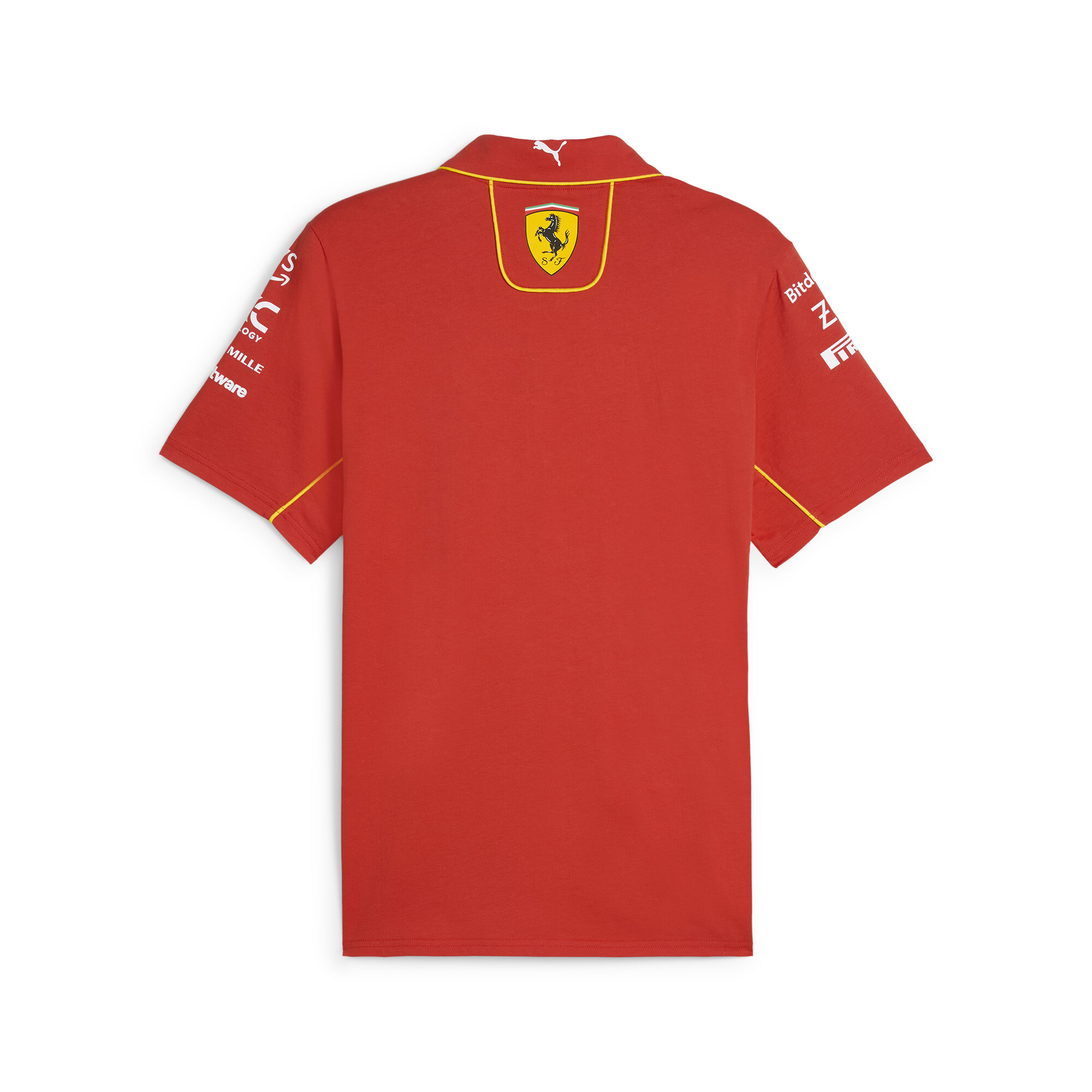 Men's PUMA Scuderia Ferrari Team Polo In Red, Size XL, Cotton