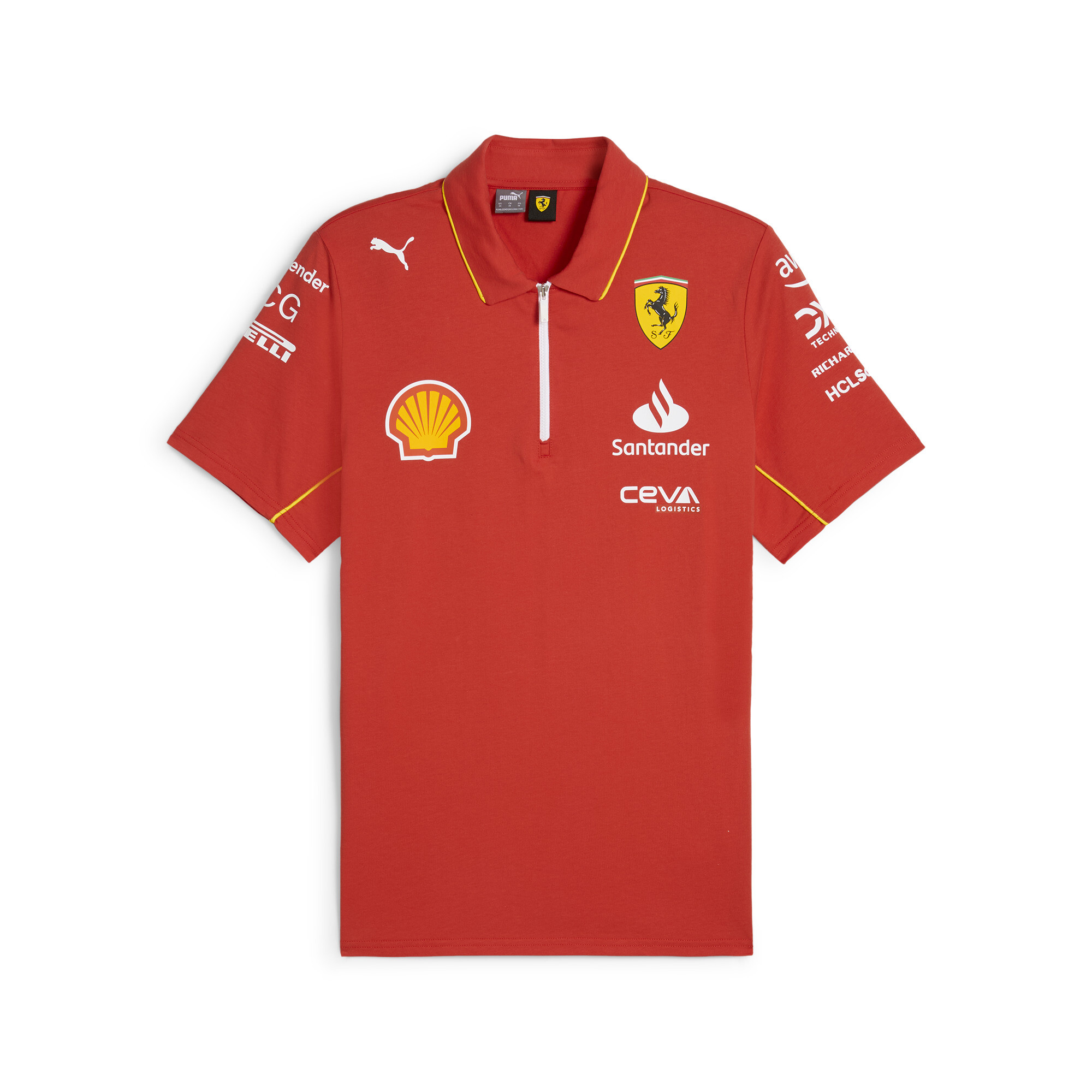 Playera tipo polo para hombre Scuderia Ferrari Team en Talla XL en Rojo | PUMA