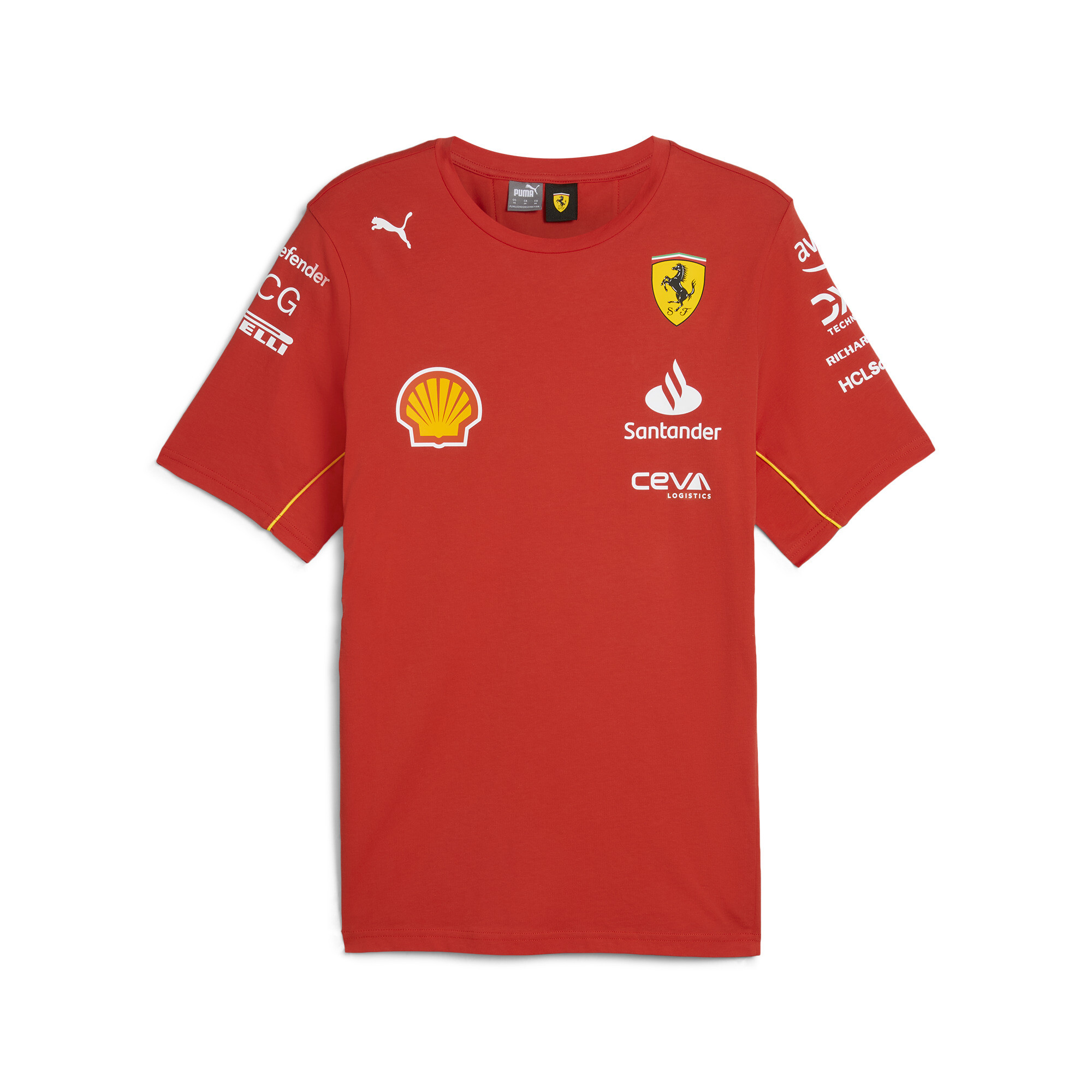 Men's Puma Scuderia Ferrari 2024 Replica Collection Team T-Shirt, Red, Size XXL, Clothing