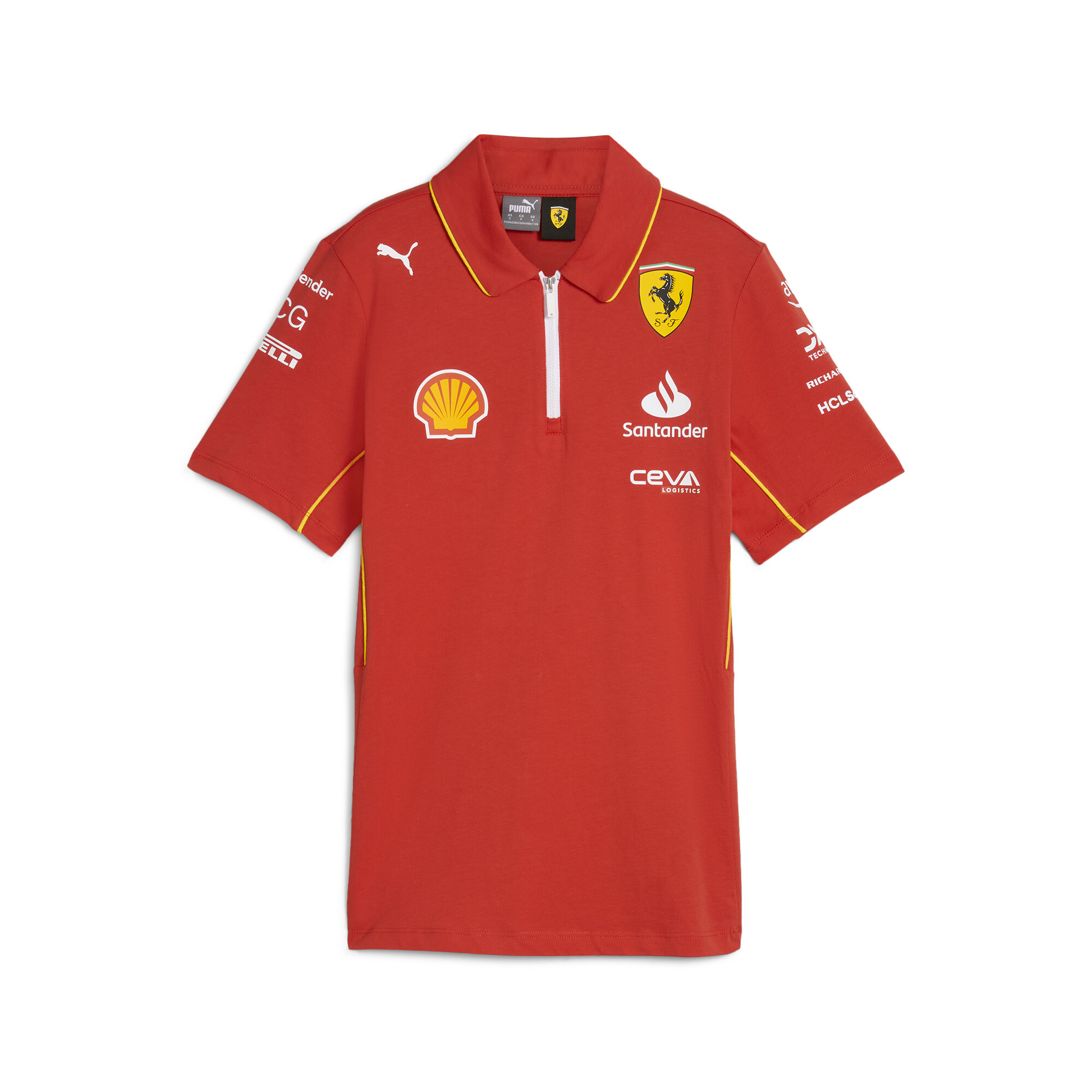 Playera tipo polo para mujer Scuderia Ferrari Team en Talla Chico en Rojo | PUMA