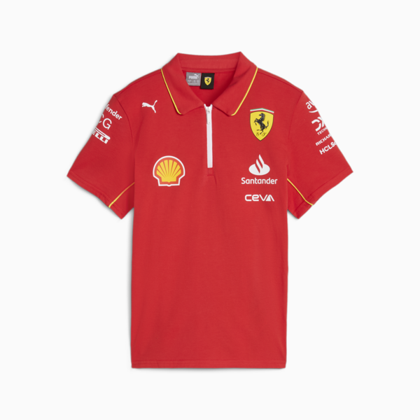 Playera polo Scuderia Ferrari 2024 Replica, Burnt Red, large-MEX