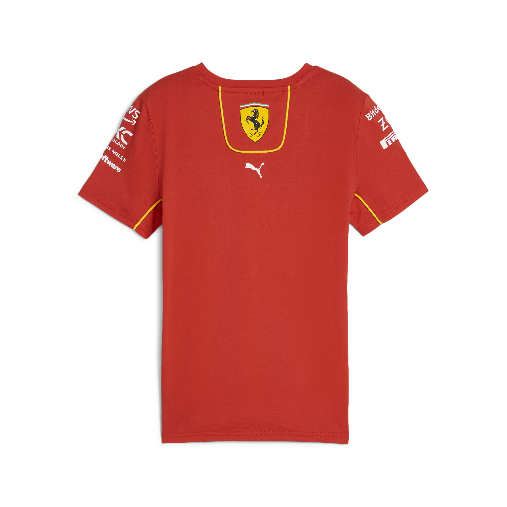 Puma Scuderia Ferrari 2024 Replica Collection Team Tee Youth, Red, Size 3-4Y, Clothing