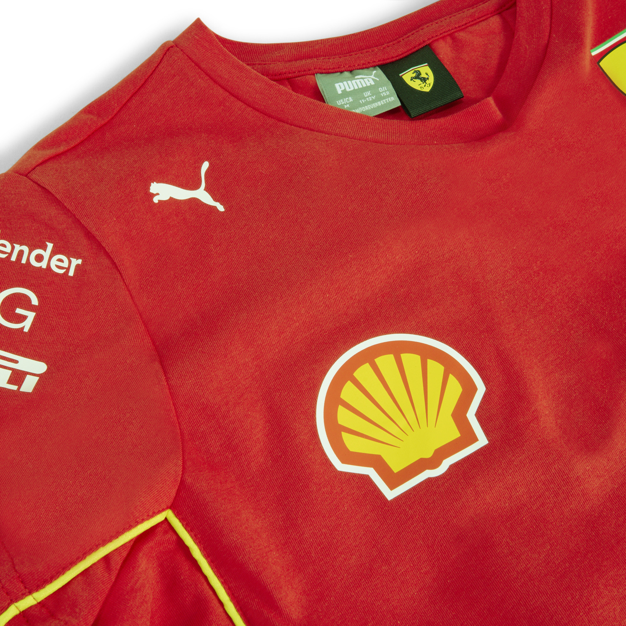 Puma Scuderia Ferrari 2024 Replica Collection Team Tee Youth, Red, Size 3-4Y, Clothing