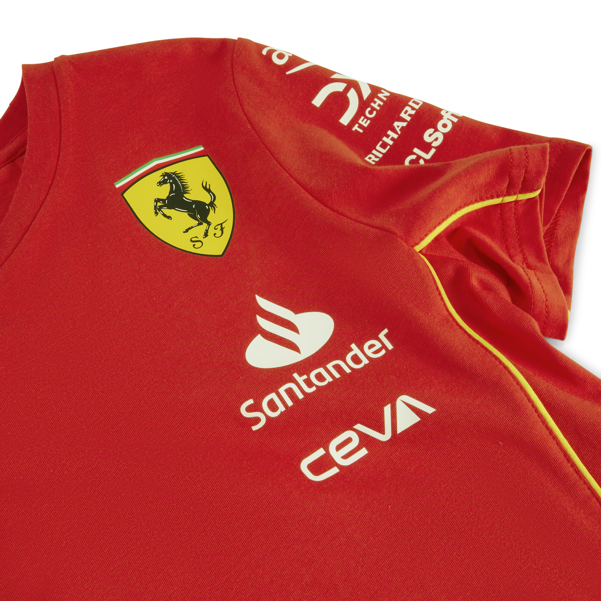 Puma Scuderia Ferrari 2024 Replica Collection Team Tee Youth, Red, Size 3-4Y, Clothing