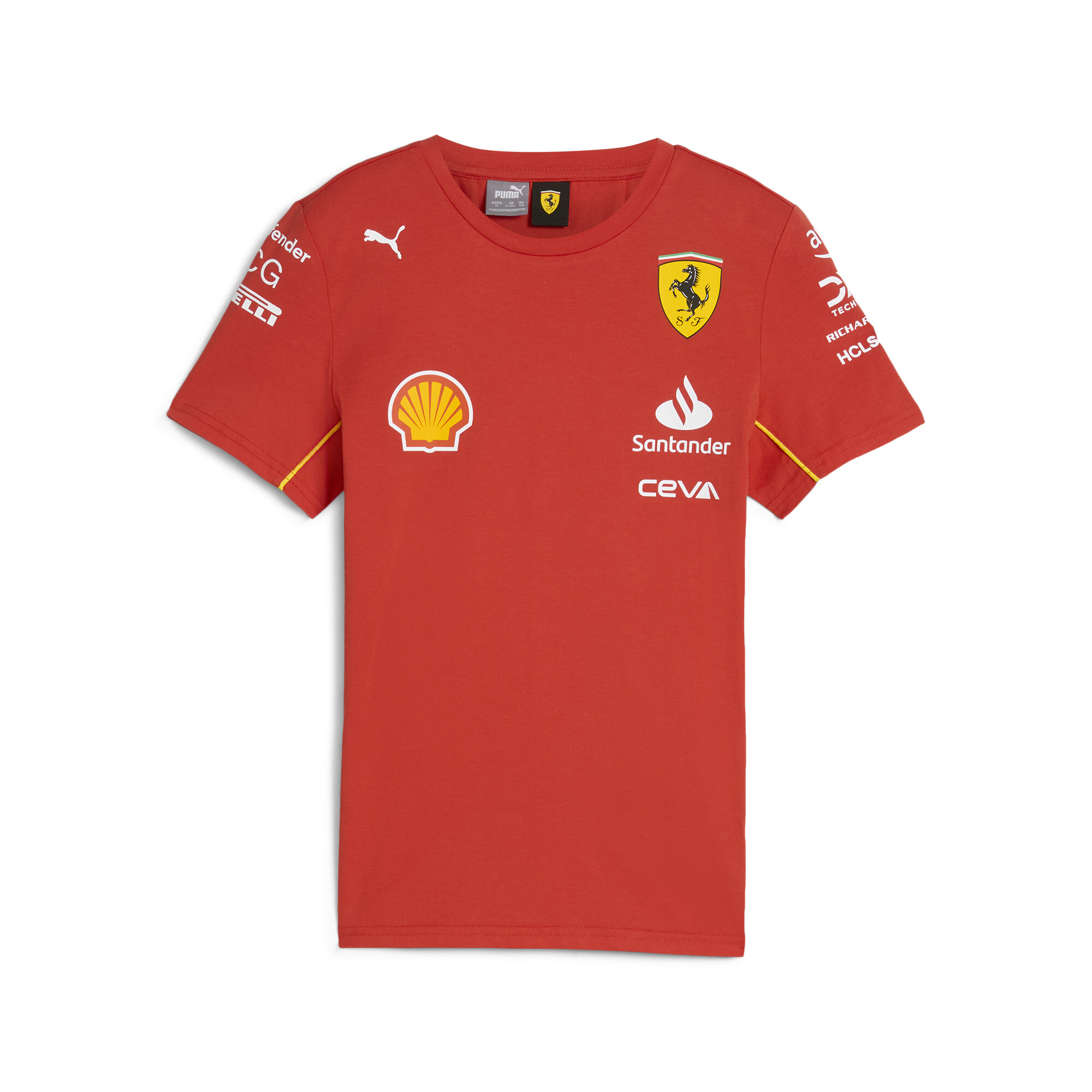 Puma Scuderia Ferrari 2024 Replica Collection Team Tee Youth, Red, Size 3-4Y, Clothing