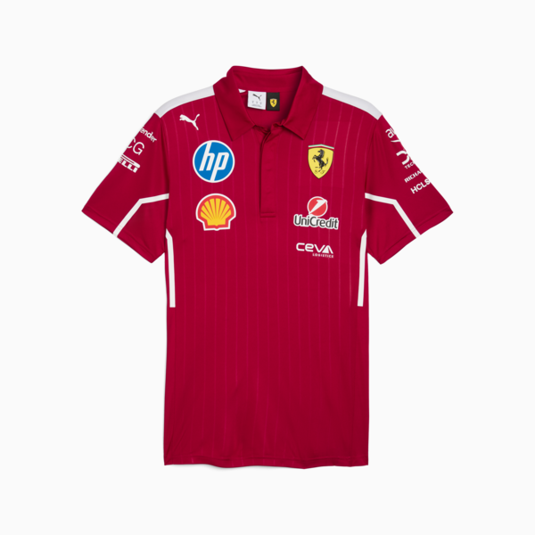Scuderia Ferrari HP 2025 Team Polo Men, Dark Cherry, large-ZAF