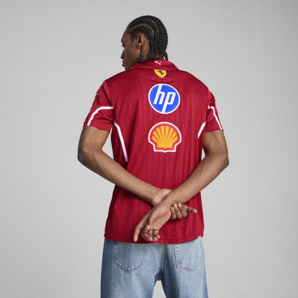 Scuderia Ferrari HP 2025 Team Polo Men, Dark Cherry, large-ZAF