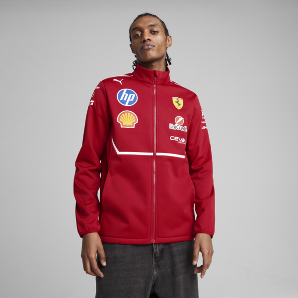 Chamarra Softshell Scuderia Ferrari 2025 Team Hombre, Dark Cherry, large-MEX