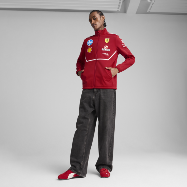 Chamarra Softshell Scuderia Ferrari 2025 Team Hombre, Dark Cherry, large-MEX