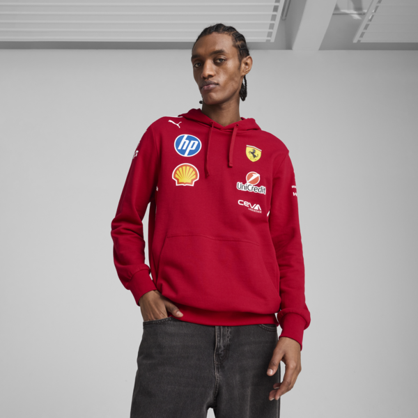 Sudadera de Scuderia Ferrari 2025 Team para hombre, Dark Cherry, large-MEX
