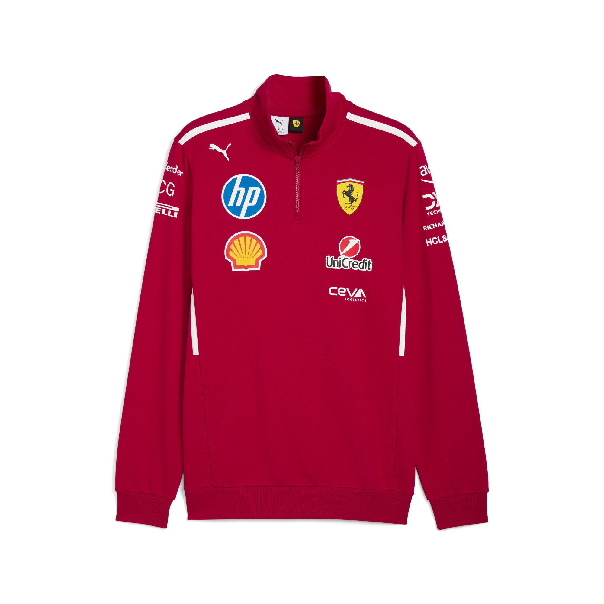 Puma Scuderia Ferrari HP 2025 Team Sweatshirt Herren | Mit Plain | Dark Cherry | Größe: M