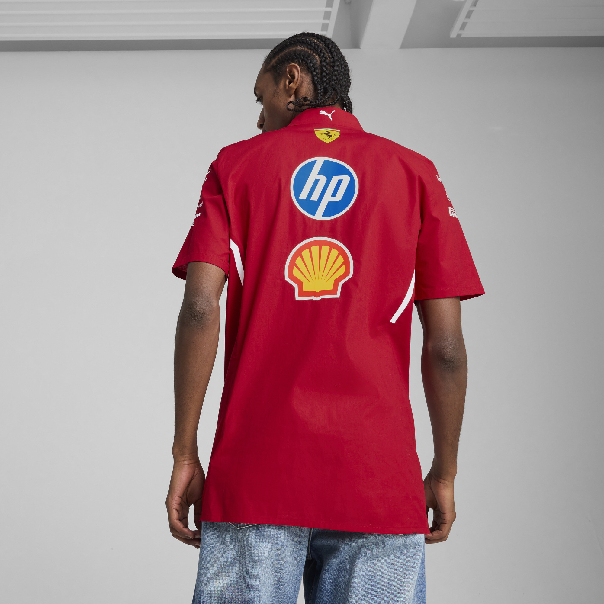 PUMA Scuderia Ferrari HP 2025 Team overhemd voor Heren, Maat XXL thumbnail 5