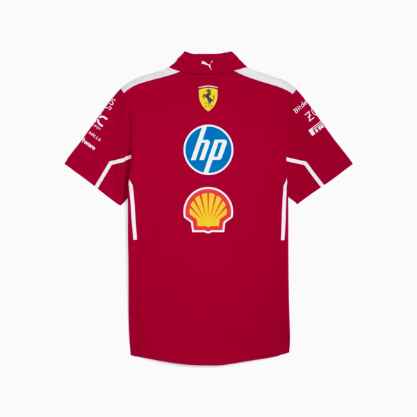 Scuderia Ferrari HP 2025 Team Polo Men, Dark Cherry, large-ZAF