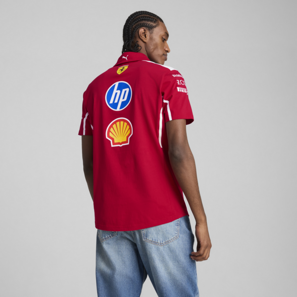 Scuderia Ferrari HP 2025 Team Polo Men, Dark Cherry, large-ZAF