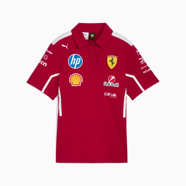 Playera Scuderia Ferrari HP 2025 Team para mujer, Dark Cherry, large-MEX