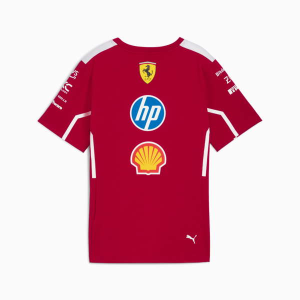 Scuderia Ferrari HP 2025 Team Tee Women, Dark Cherry, large-MEX