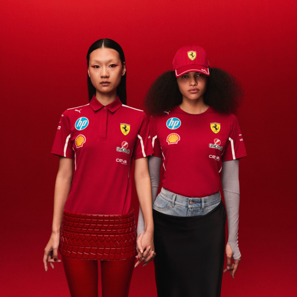 Scuderia Ferrari HP 2025 Team Tee Women, Dark Cherry, large-MEX