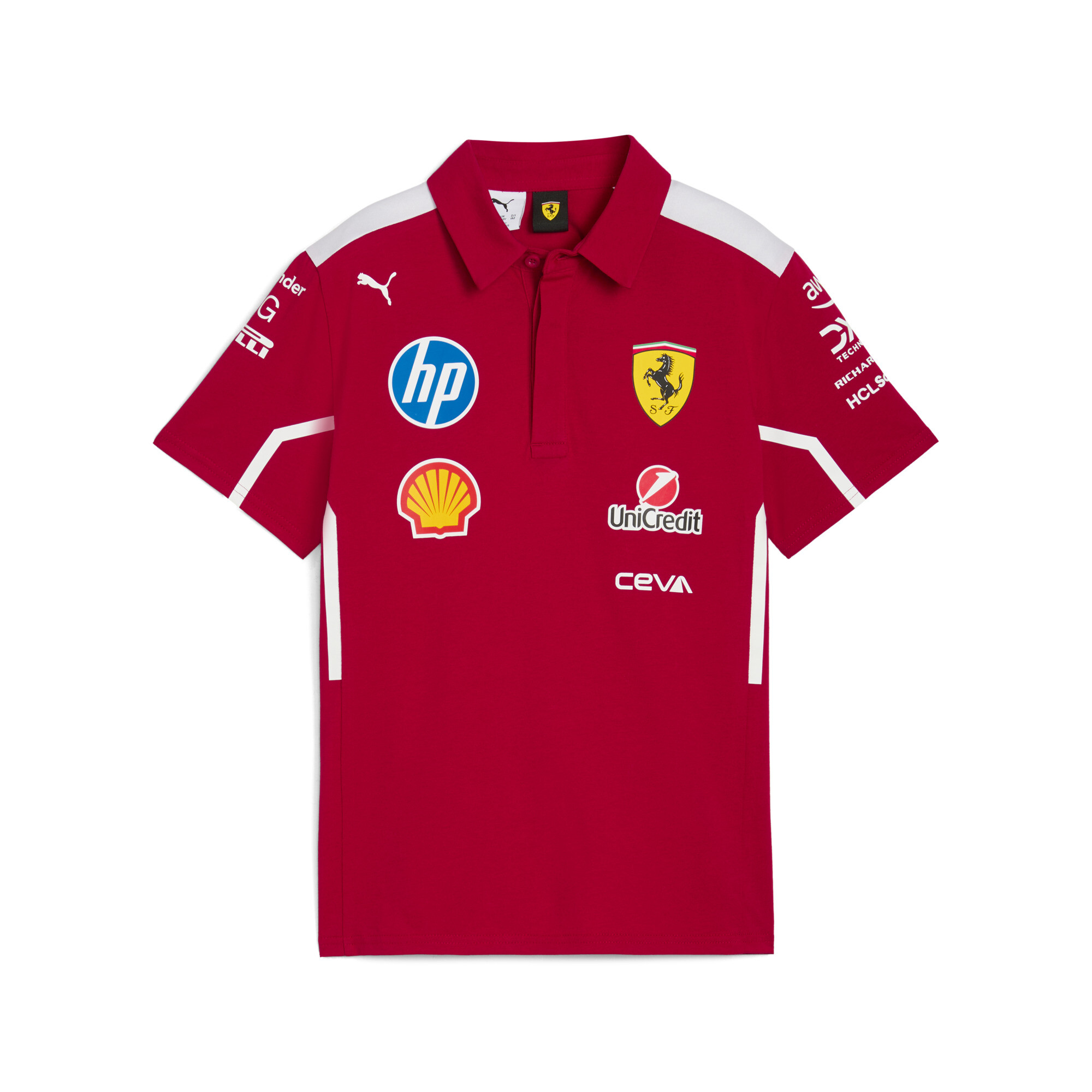 PUMA Scuderia Ferrari HP 2025 Team poloshirt, Maat 9-10Y thumbnail 3