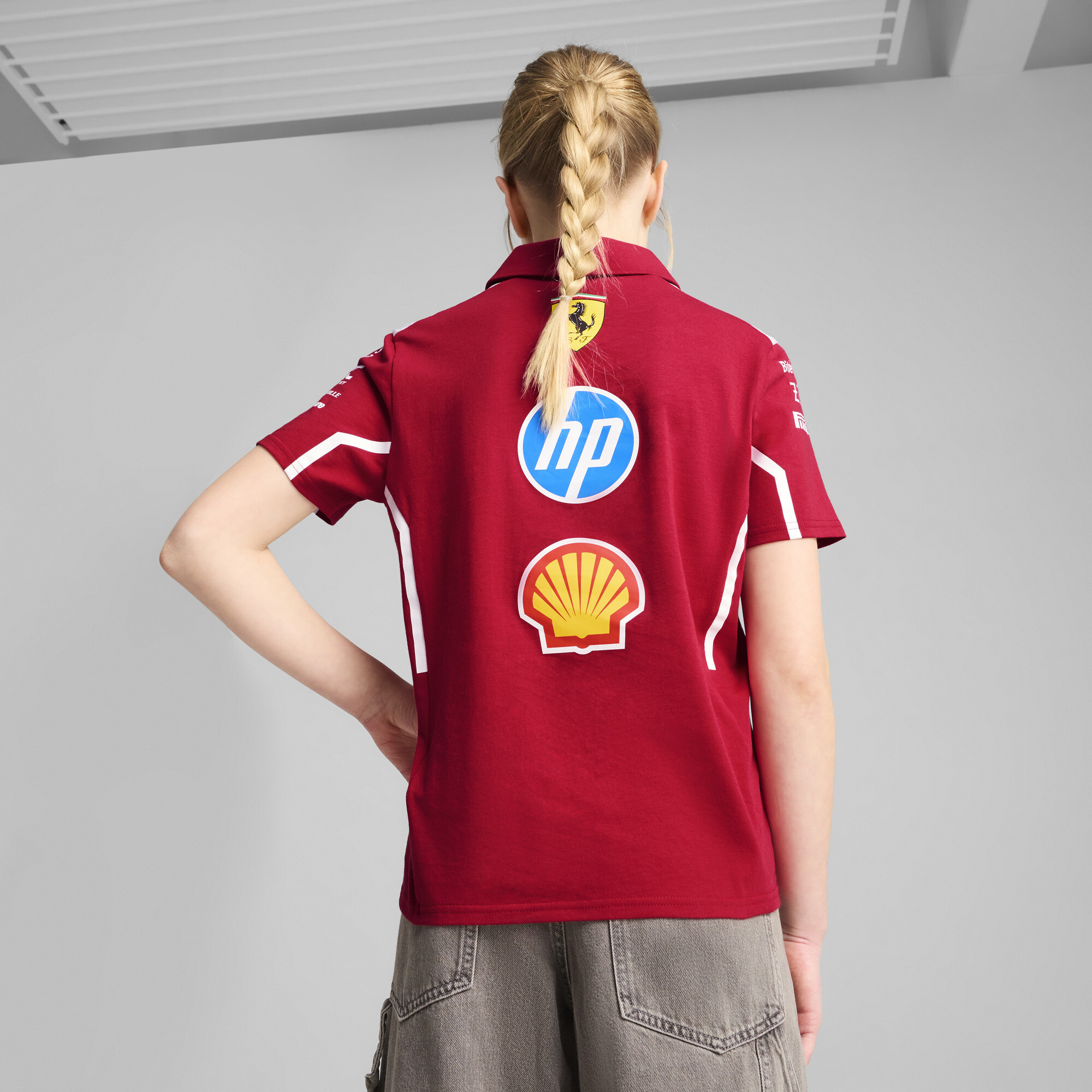 PUMA Scuderia Ferrari HP 2025 Team poloshirt, Maat 9-10Y thumbnail 5