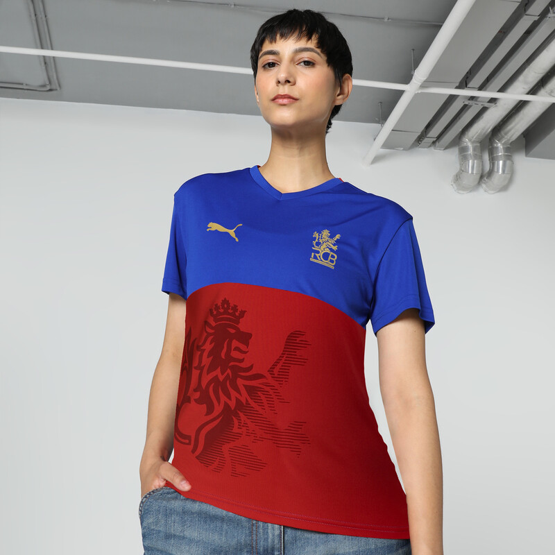 Women's PUMA X RCB 2024 Fan Jersey in Red/Blue size L