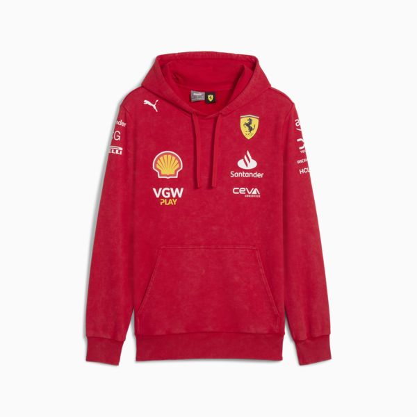 Scuderia Ferrari Desert Sun Replica Team Hoodie Men, Rosso Corsa, large-ZAF