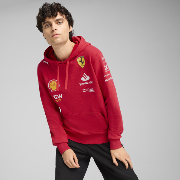 Scuderia Ferrari Desert Sun Replica Team Hoodie Men, Rosso Corsa, large-ZAF