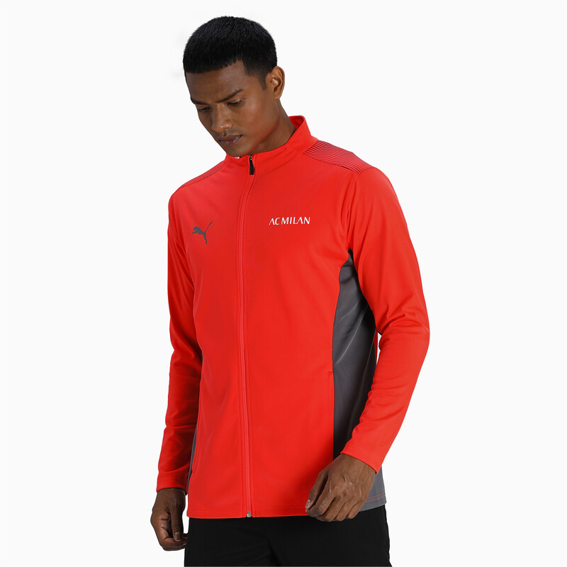 

Men's PUMA AC Milan Training Slim Fit Jacket, Black/red