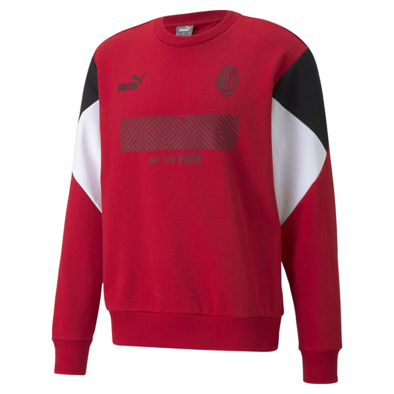 

Men's PUMA AC Milan Football Culture Regular Fit Sweatshirt, Black/red