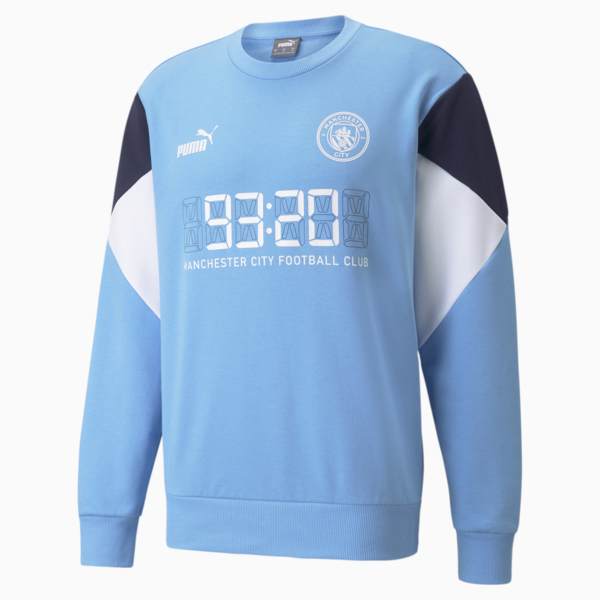 Suéter Hombre Manchester City FtblCulture, Team Light Blue-Puma White, large-MEX