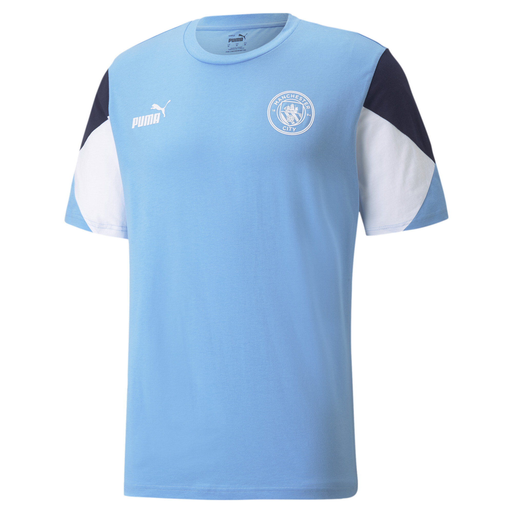 【プーマ公式通販】 プーマ マンチェスター シティー MCFC フットボール カルチャー 半袖 Tシャツ メンズ Team Light Blue-Puma White ｜PUMA.com