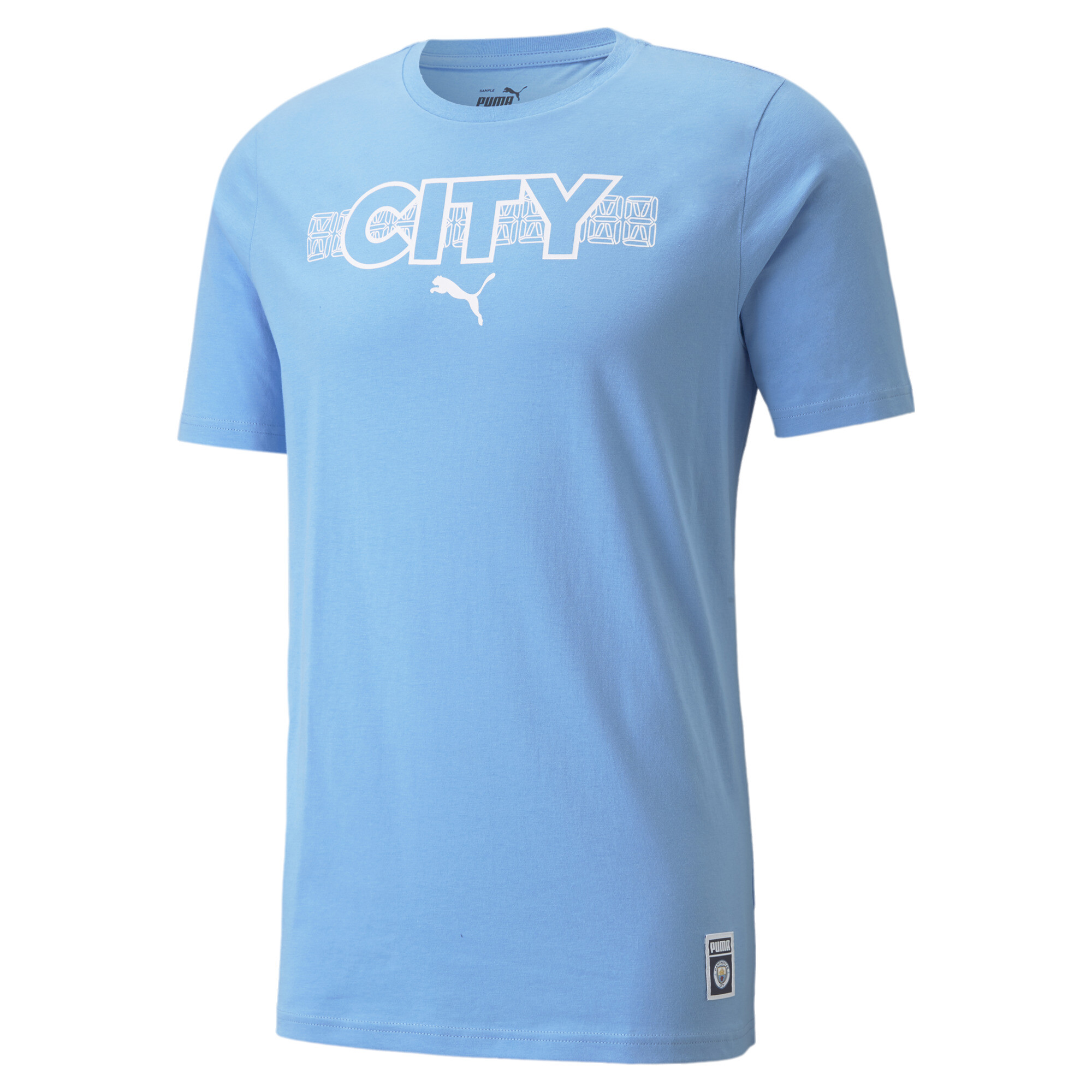 【プーマ公式通販】 プーマ マンチェスター シティー MCFC フットボール コア 半袖 Tシャツ メンズ Team Light Blue-Puma White ｜PUMA.com