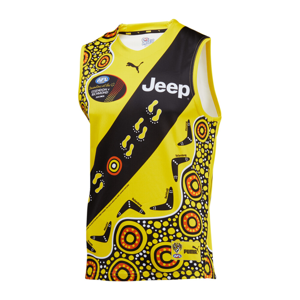 Richmond Football Club 2020 Dreamtime Men S Guernsey Yellow Puma