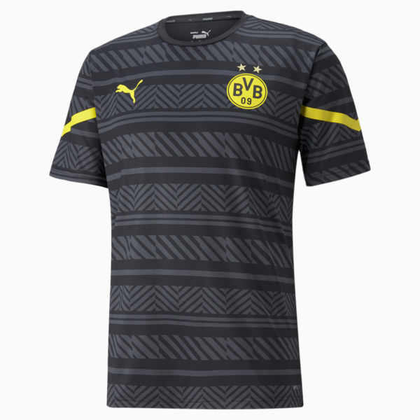 BVB Pre-match Men's Jersey, Puma Black-Cyber Yellow, large-ZAF