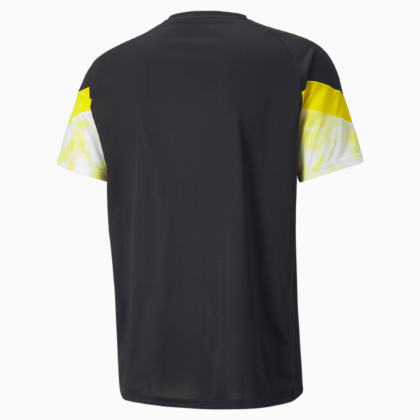 BVB Iconic MCS Men's Football Tee, Puma Black-Cyber Yellow, large-ZAF