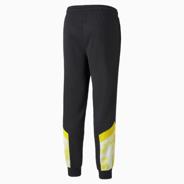 BVB Iconic MCS Mesh Men's Football Pants, Puma Black-Cyber Yellow, large-ZAF